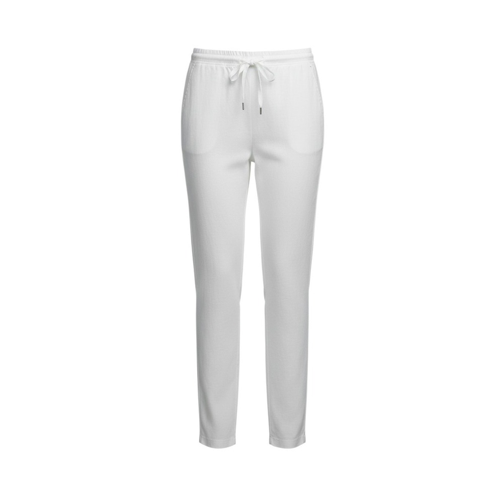 Company Ellen Tracy Linen Pants Womens Large White Chalk Drawstring ECMS73017